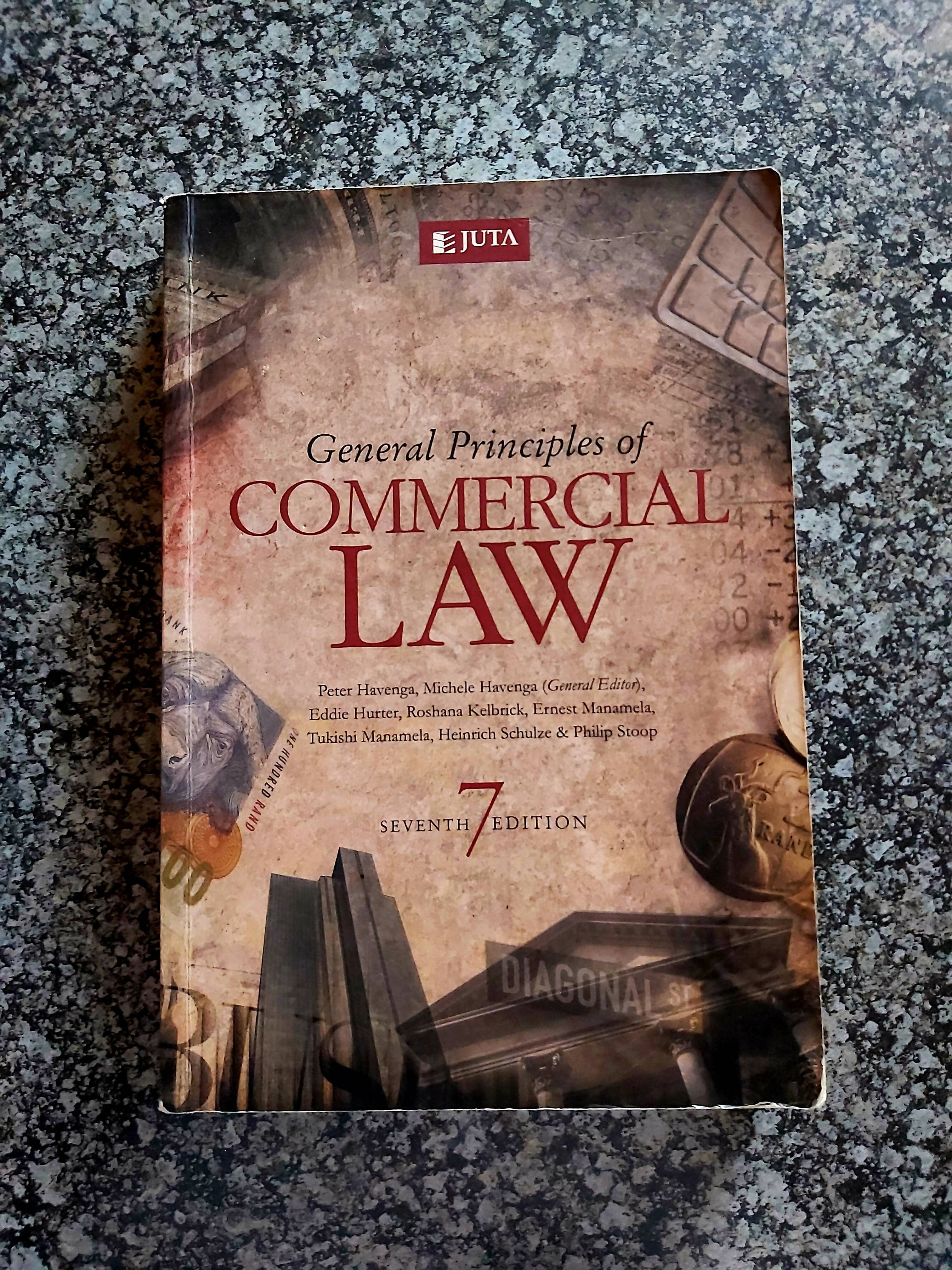 General Principles Of Commercial Law 7th Edition Webuytextbooks