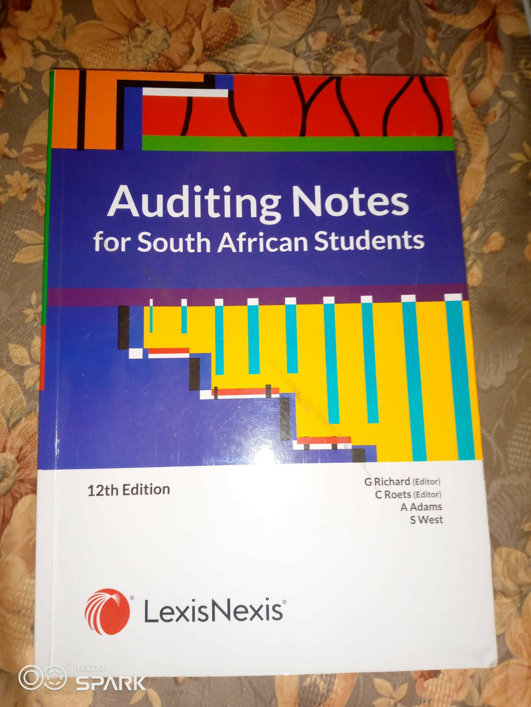 Auditing Notes for South African Students 12th edition