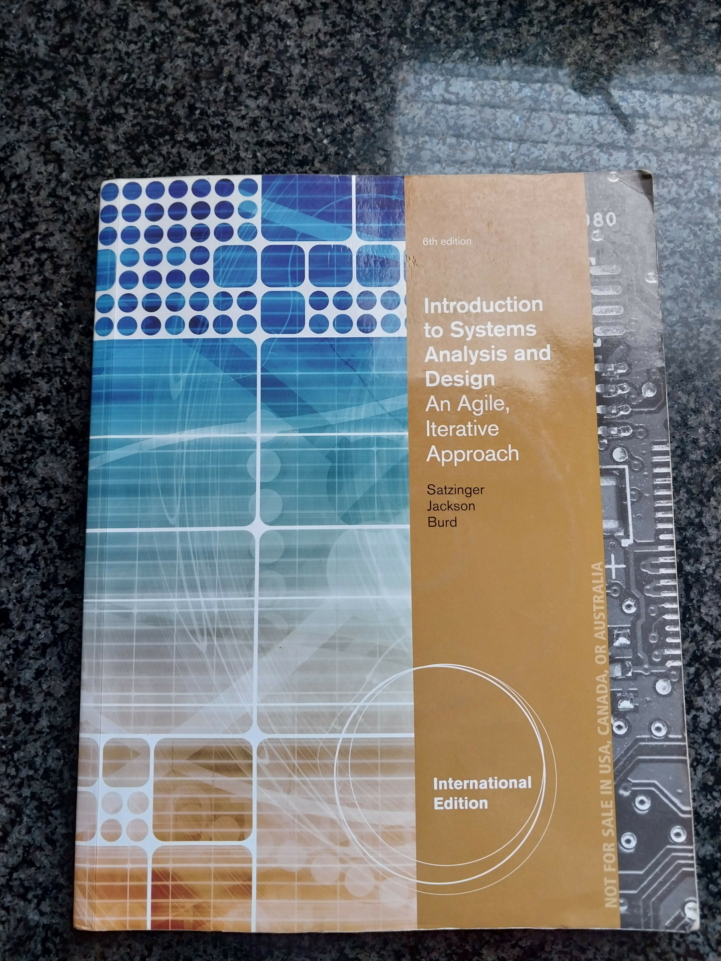 Introduction to systems analysis and design: an agile, iterative appro ...