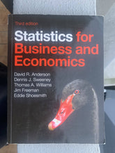 Load image into Gallery viewer, Statistics for Business and Economics Third Edition
