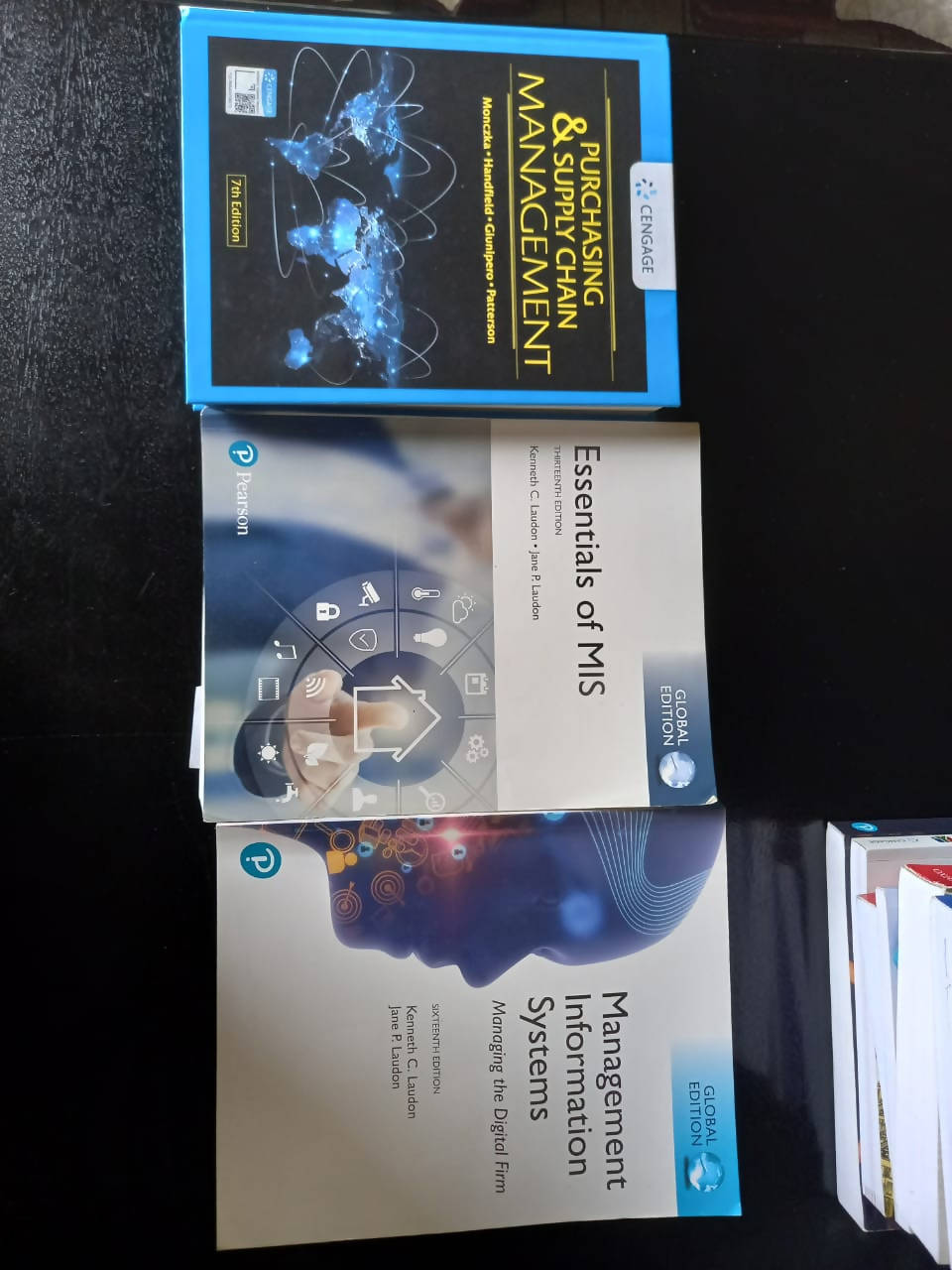 1.Management principles 2.purchasing $ management 3.introductinoto operation and supply chain management 4.business statistics 5.Entrepreneuship 6.The law of commerce 7.successful Project management 8.Essential of MIS 9.Managemant information systems