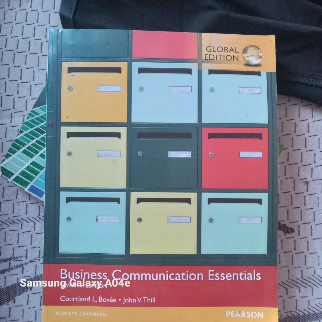 Business Communication Essentials seventh edition