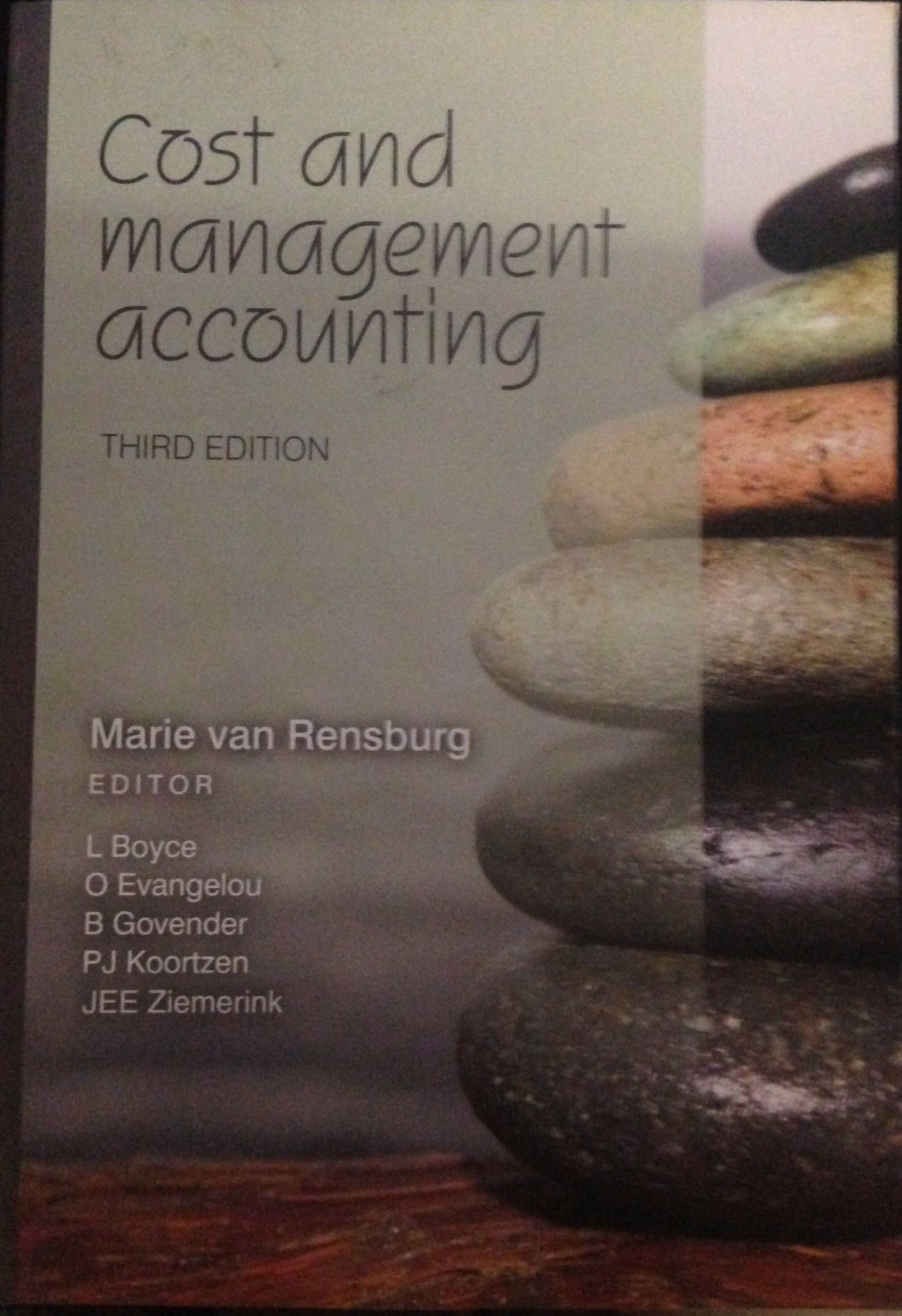 Cost and management accounting, Third Edition