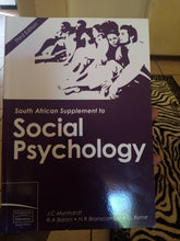 Load image into Gallery viewer, South African Supplement to Social Psychology
