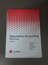 Load image into Gallery viewer, Descriptive Accounting IFRS Focus 21st Edition
