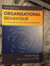 Load image into Gallery viewer, Organisational Behaviour A contemporary South African perspective, fifth edition
