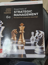 Load image into Gallery viewer, Essentials of Strategic Management 6e
