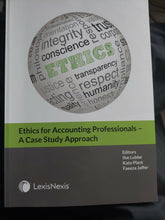 Load image into Gallery viewer, Ethics for Accounting Professionals - A Case Study Approach
