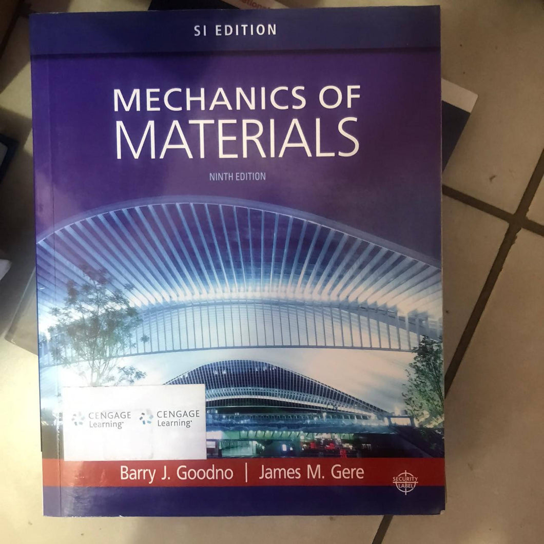 MECHANICS OF MATERIALS 9TH EDITION SI EDITION