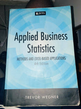 Load image into Gallery viewer, Applied Business statistics 4th Edition
