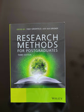 Load image into Gallery viewer, Research Methods for Postgraduates 3rd Edition
