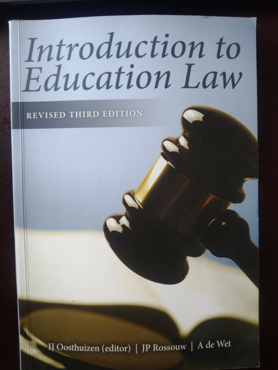 Introduction to Education Law Revised Third Edition