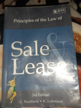 Load image into Gallery viewer, Principles of the Law of Sale and Lease
