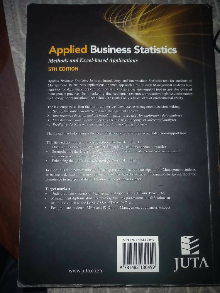 Applied Business Statistics