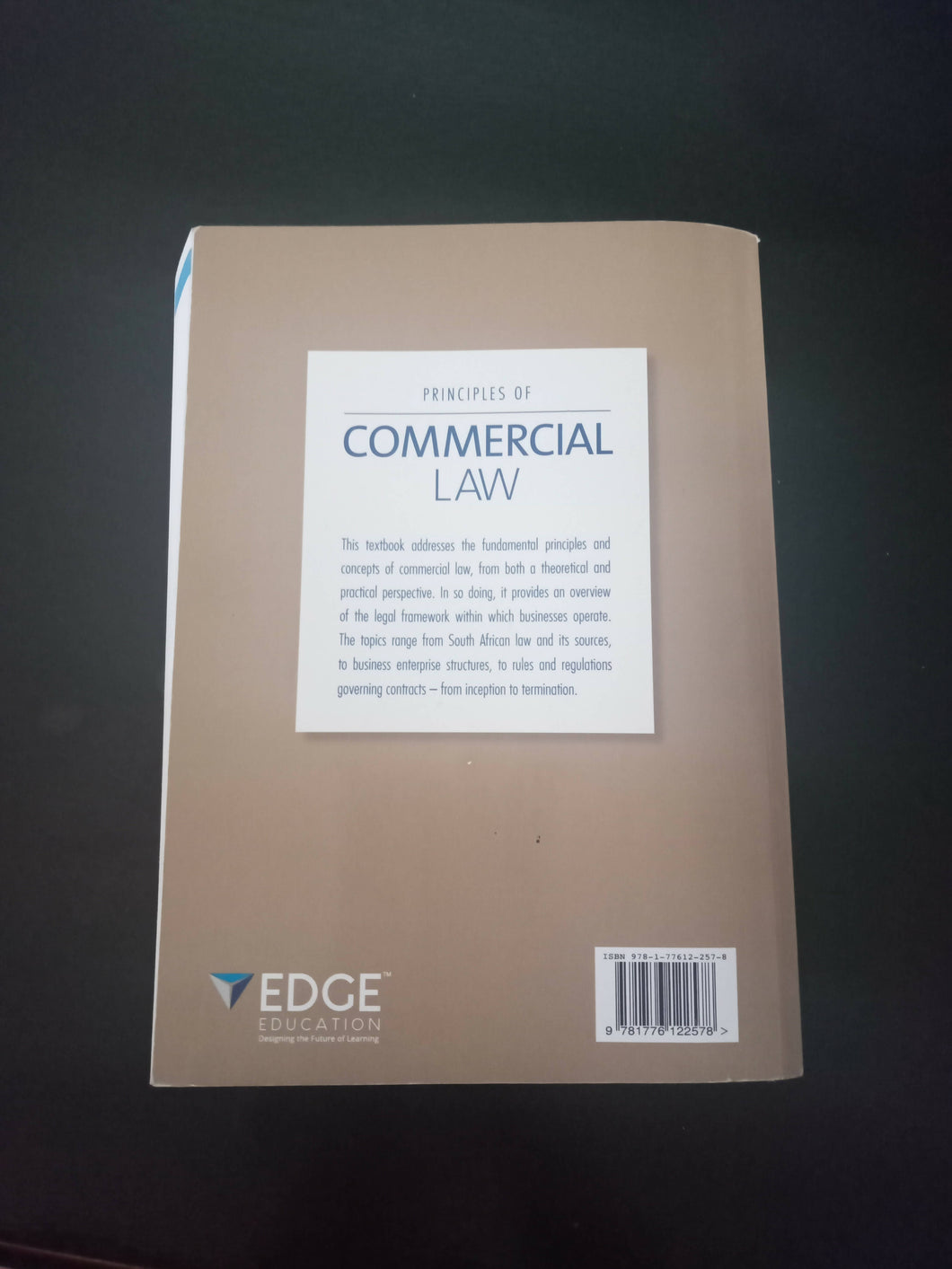 Principles of COMMERCIAL LAW