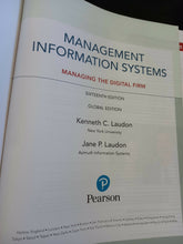 Load image into Gallery viewer, Management Information Systems: Managing the Digital Firm. Sixteenth Edition
