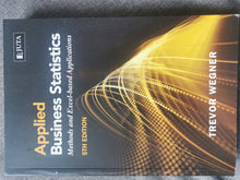 Load image into Gallery viewer, Applied Business Statistics. Methods and Excel-based Applications. 5th Edition
