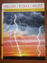 Load image into Gallery viewer, Fundamentals of physics 7th edition volume 1
