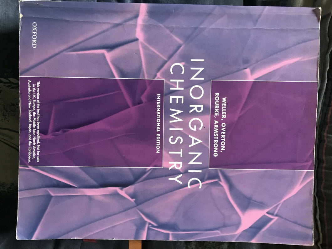 Inorganic chemistry: International edition