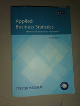 Load image into Gallery viewer, Applied Businss Statistics Third Edition
