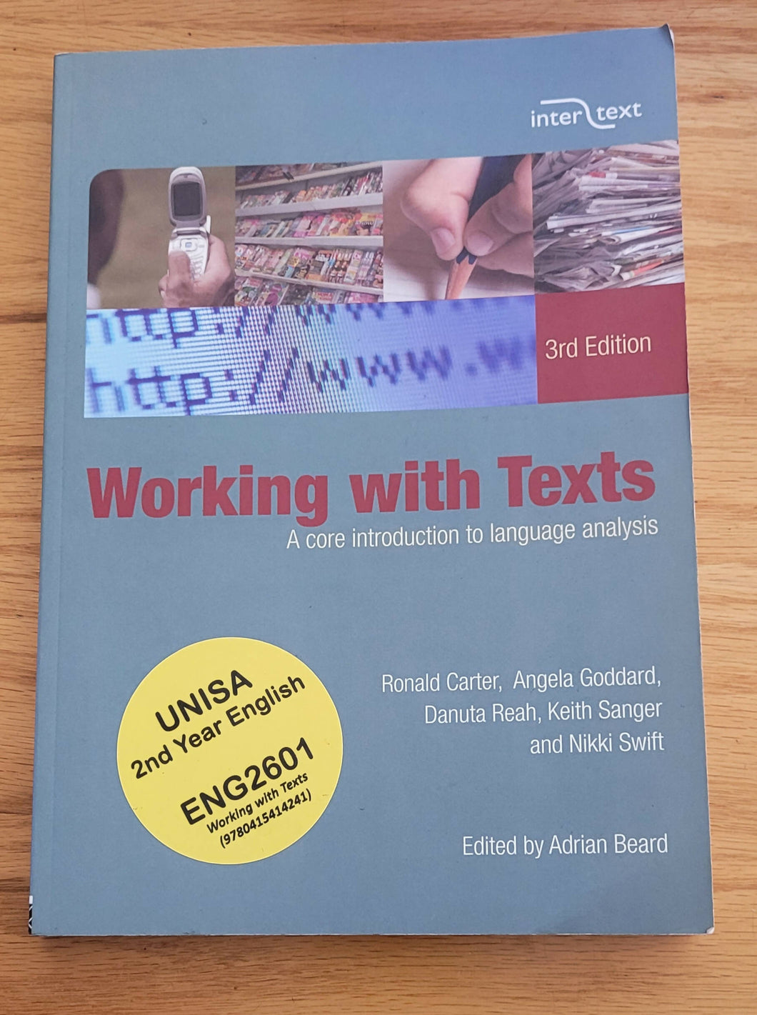 Working with texts a core introduction to language analysis